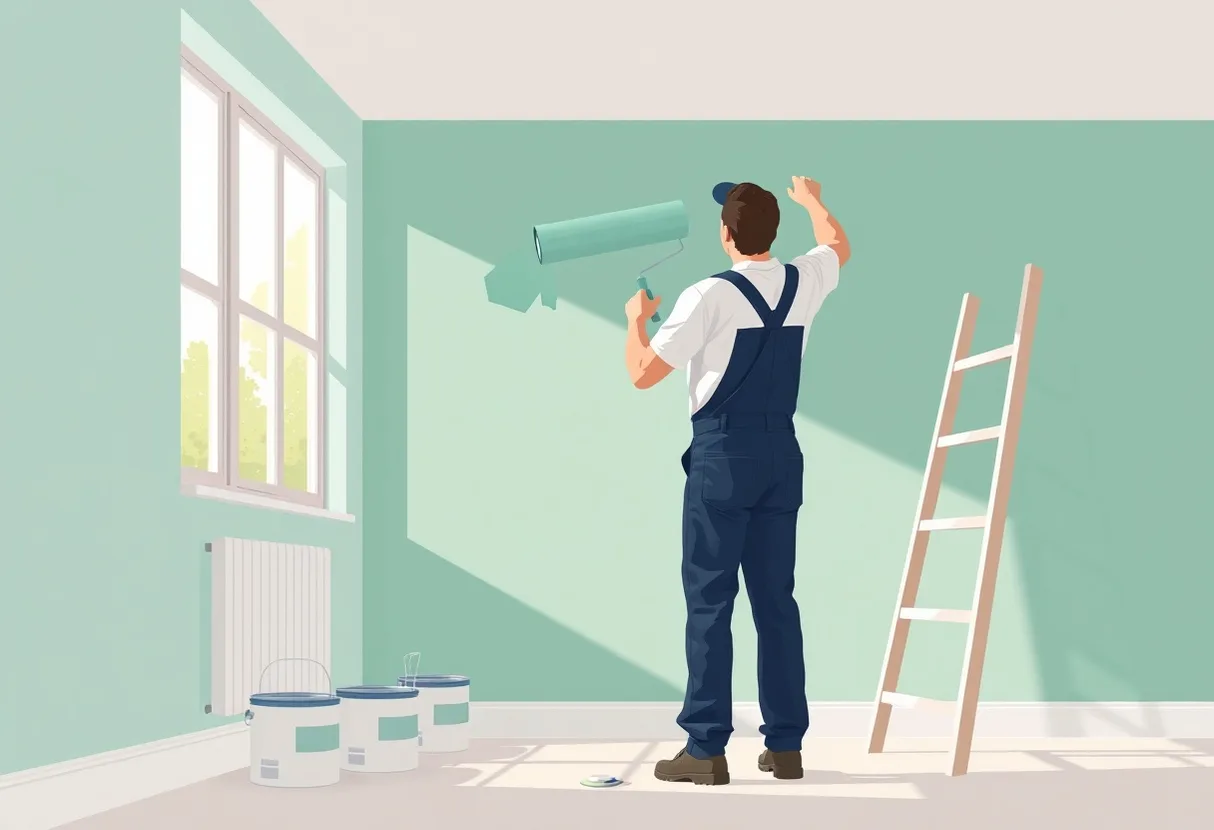 Peintre Blagnac 31700 en intervention sur un chantier