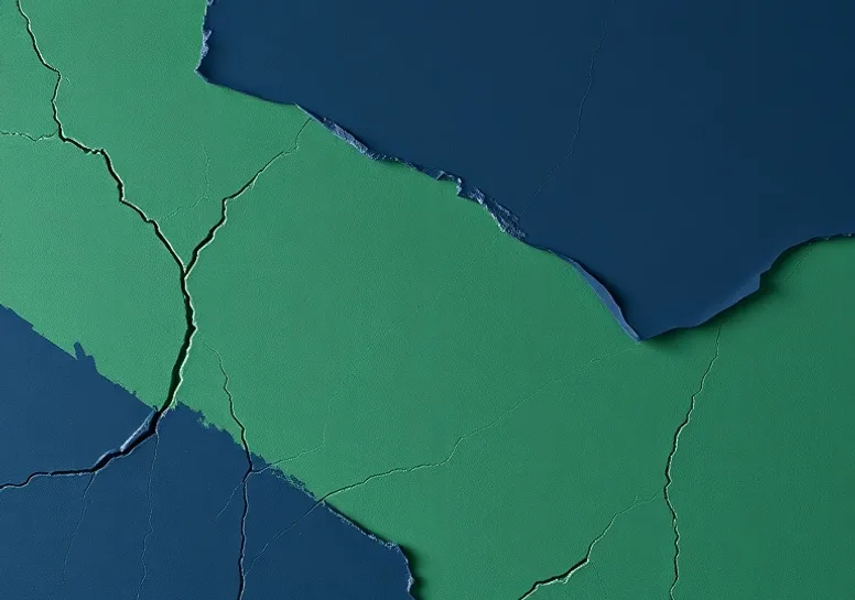 Ponçage et rebouchage des fissures avant mise en peinture